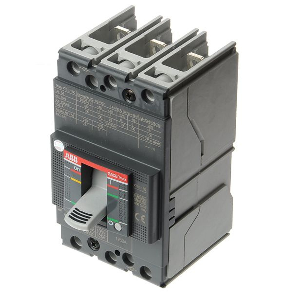 Автоматический выключатель ABB XT1N160 TMD50-500 FF 3P 1SDA067413R1