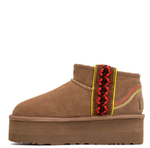 UGG Classic Ultra Mini Braid Platform Chestnut