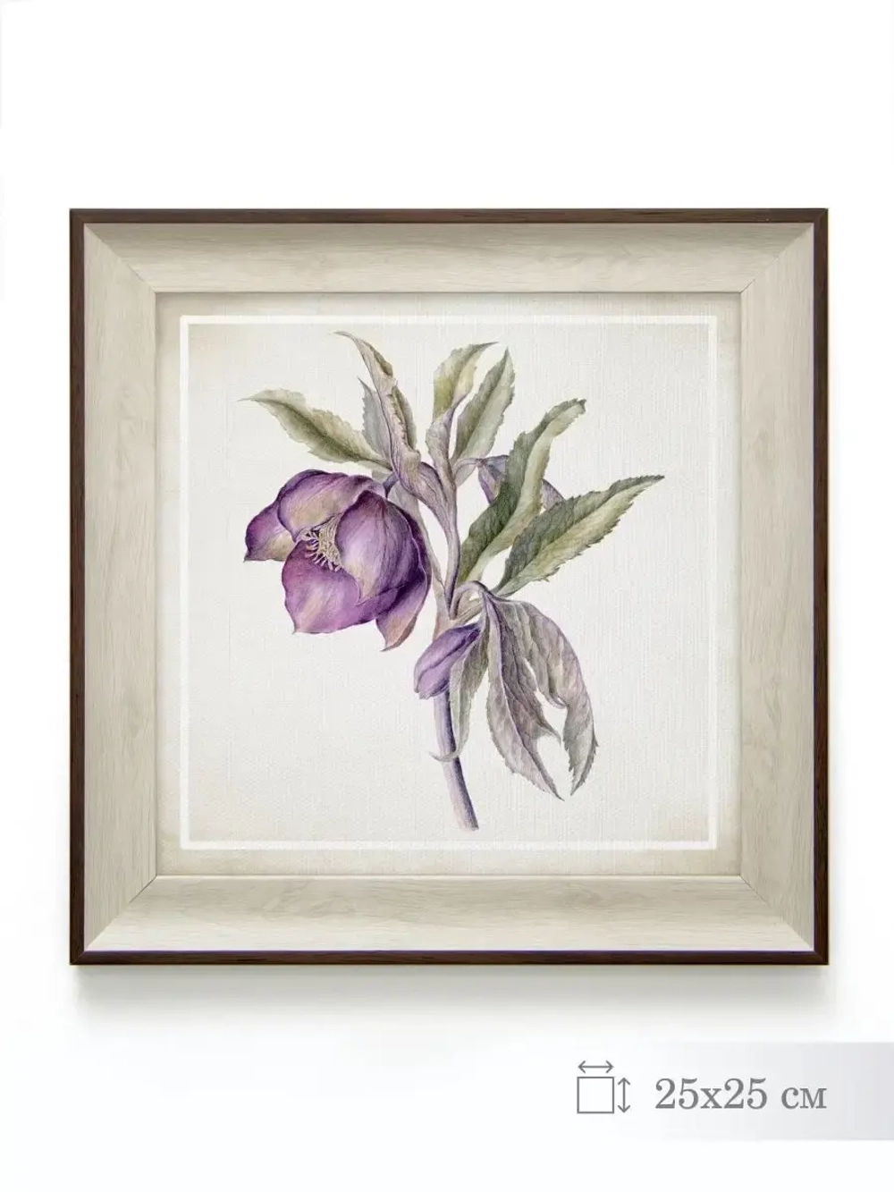 Картина на натуральном холсте "Весенний прованс" 25*25 см