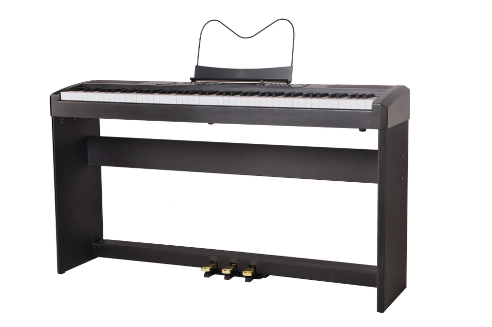 Ringway RP-35 B Цифровое пианино. Клавиатура: 88 полноразмерных динам. молоточк. клавиш, цвет черный. Стойка S-25.