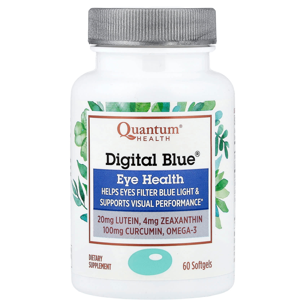Quantum Health, Digital Blue®, средство для здоровья глаз, 60 капсул