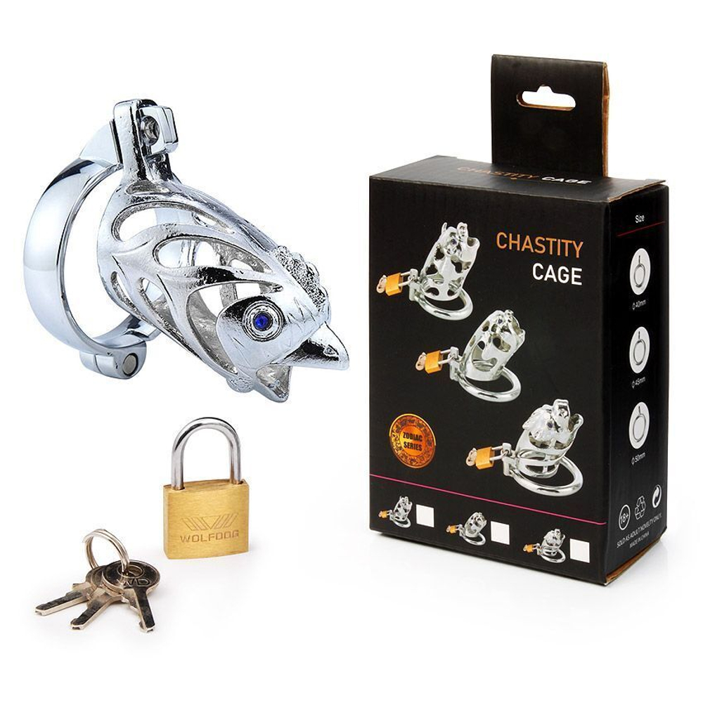 Серебристый сувенирный пояс верности в виде петуха (Цвет: серебристый)