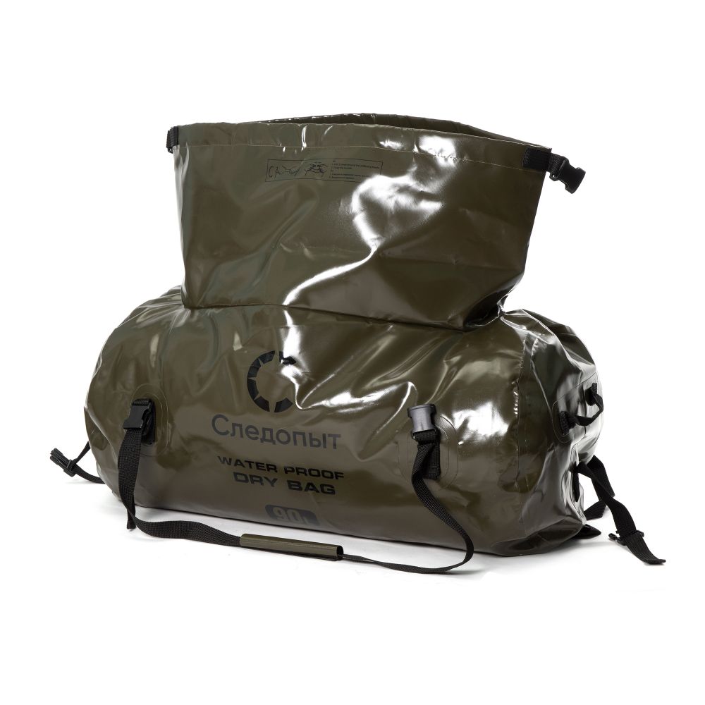 Гермосумка &quot;СЛЕДОПЫТ - Dry Bag Pear&quot;, 90 л,ПВХ, цв. хаки/25/15/