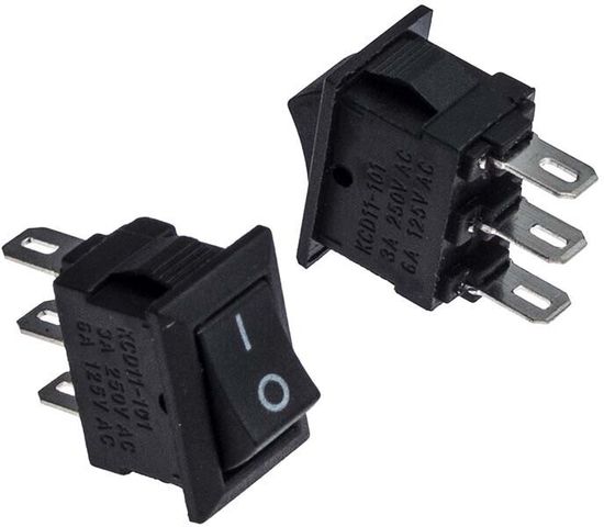 Клавишный выключатель KCD5-101-C3-B/3P on-off