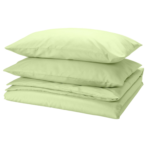Комплект постельного белья IKEA PILTANDVINGE (ПИЛТАНДВИНГ), Двуспальный, Светло-зеленый, 240x220 / 50x80 см