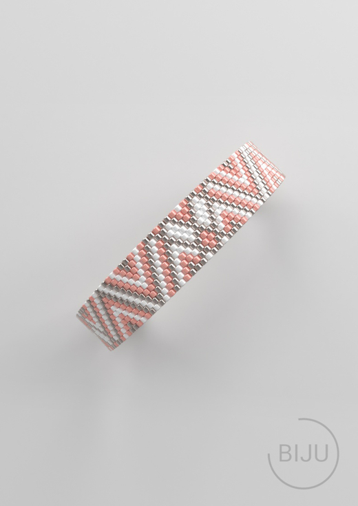 Схема PEYOTE, Схема браслета мозаичное плетение, узор из Miyuki Delica 11/0, файл PDF, №279