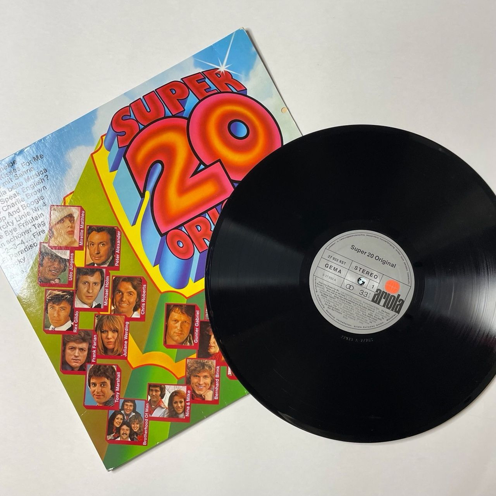 Винтажная виниловая пластинка LP Сборник Эстрады Super 20 Original (Germany 1976)