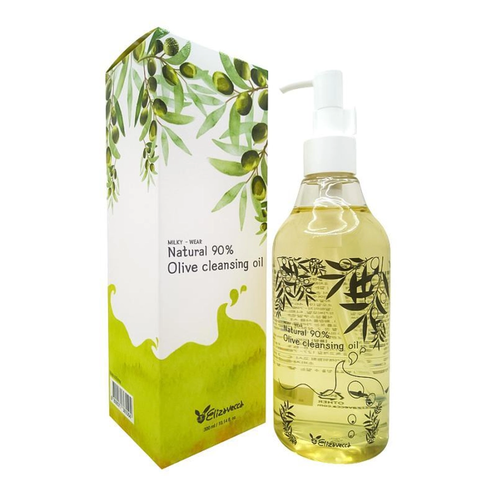 Гидрофильное масло с маслом оливы Elizavecca  Natural 90% Olive Cleansing Oil 300 мл