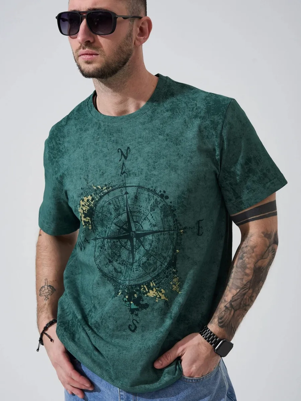 Футболка мужская "Роза ветров"