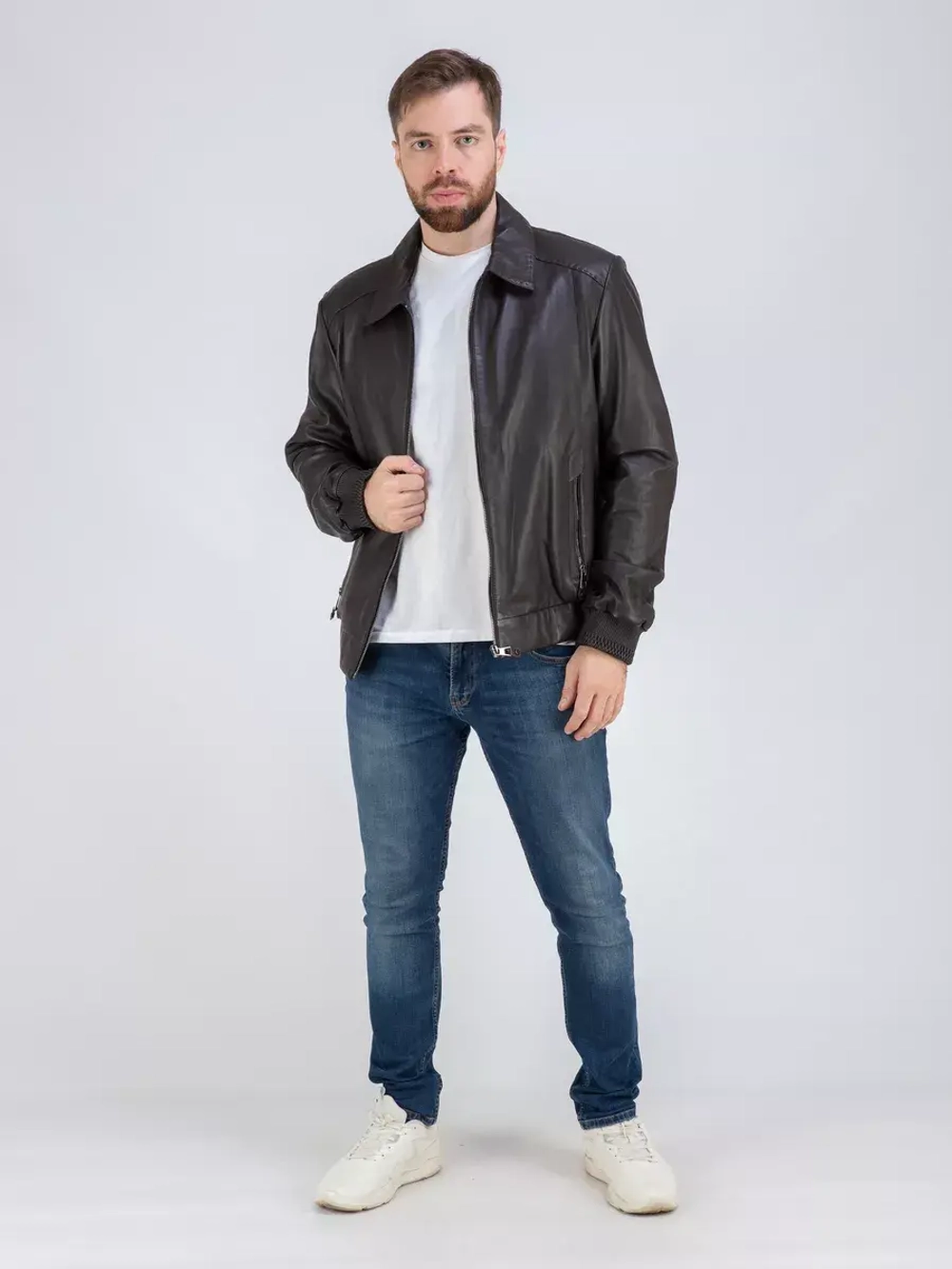 Куртка кожаная демисезонная Турция