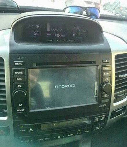 Магнитола для Toyota Land Cruiser Prado 120, Lexus GX470 (экран климата внизу) - Carmedia KR-7095-S10 Android 10, ТОП Процессор, 4ГБ-64ГБ, SIM-слот