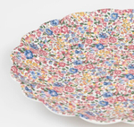 Тарелка большая многоразовая "Liberty of London" 1 шт. (диам. 25см) розово-синий принт