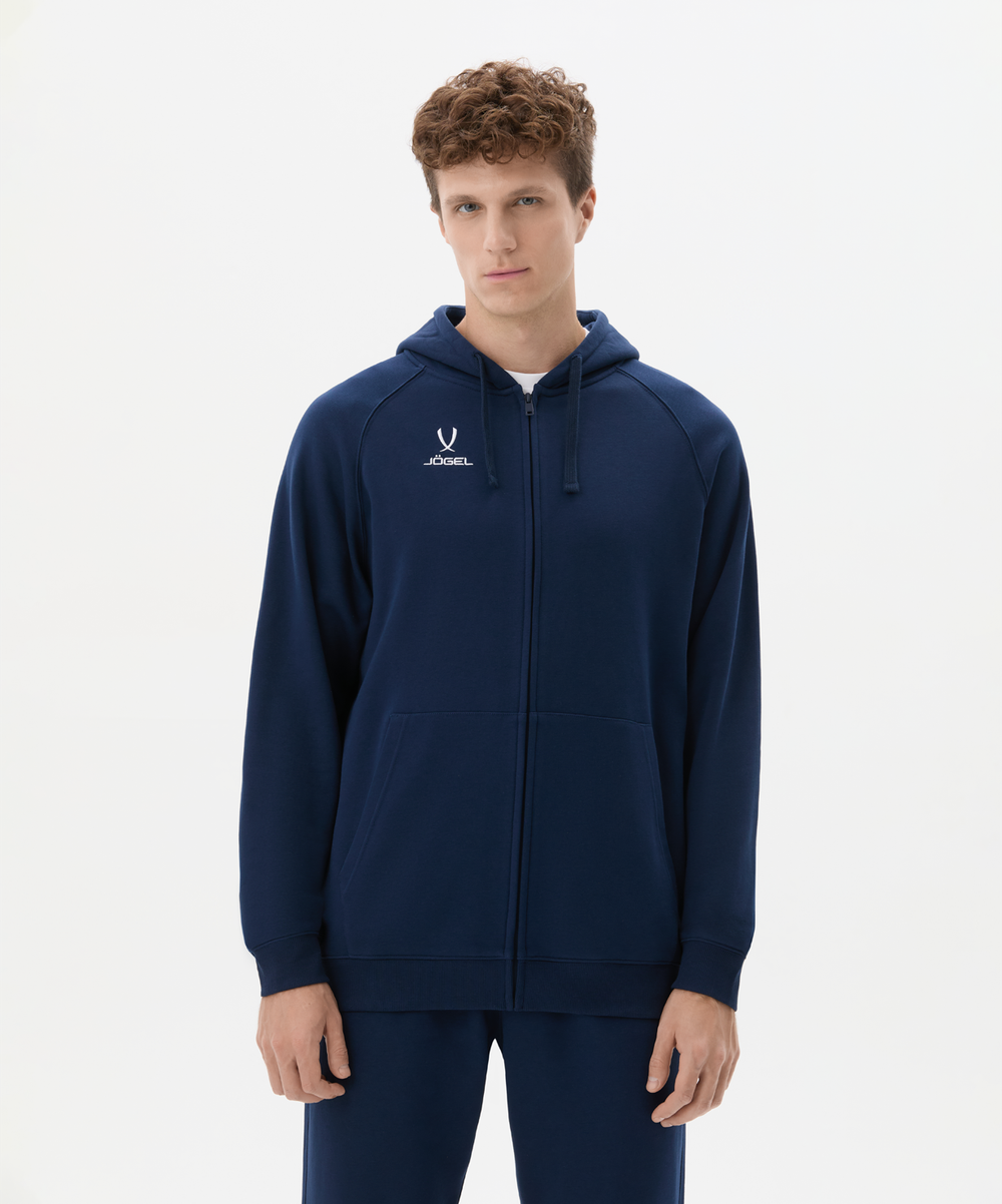 Худи JÖGEL ESSENTIAL Club reglan Cotton Zip Hoodie Z4, темно-синий