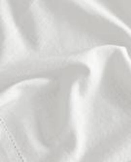 ZARA HOME НАБОР ХЛОПКОВЫХ САЛФЕТОК С МЕРЕЖКОЙ (2 ШТ.), БЕЛЫЙ