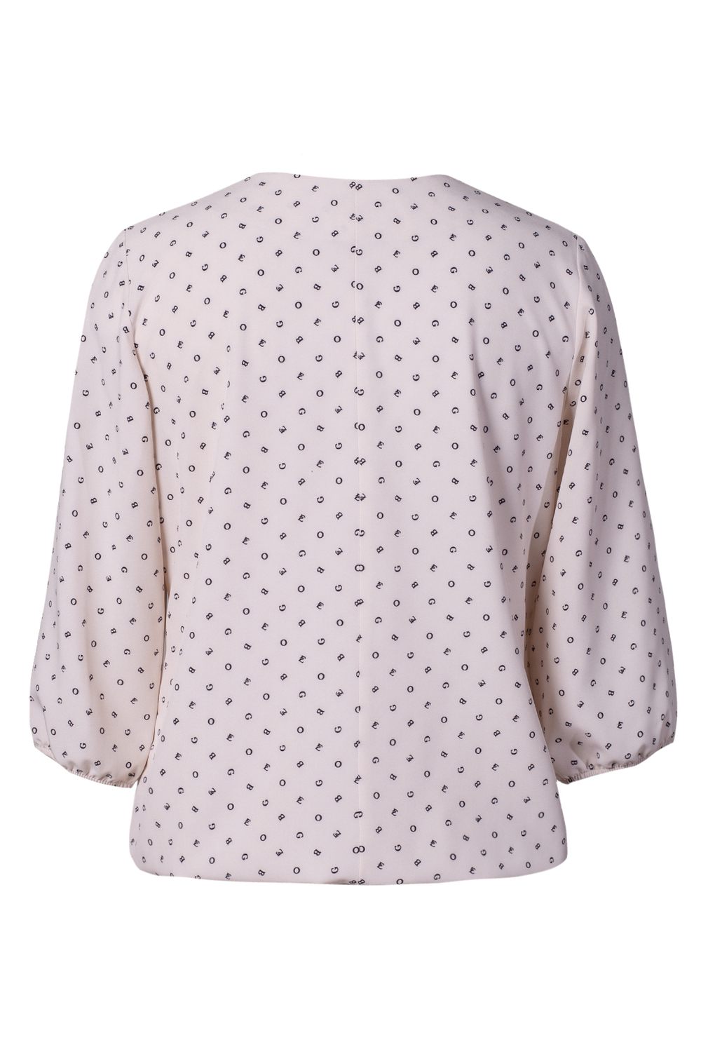 Блузка женская 3297ЛП, бежевый алфавит #176Бал093297ЛП
