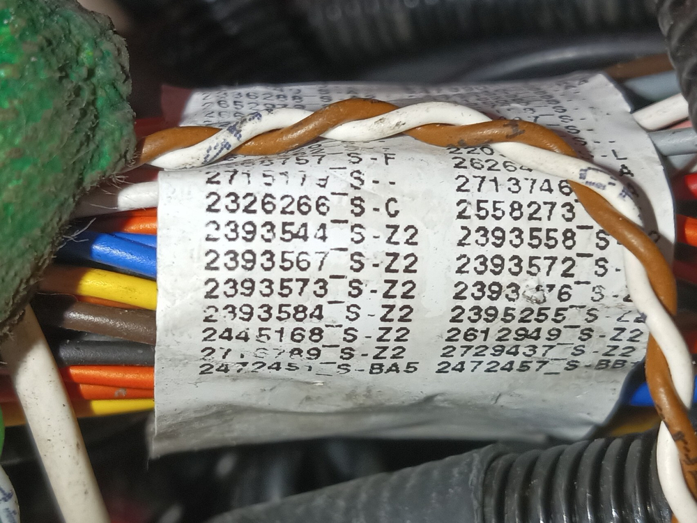 Проводка шасси основная 2019г