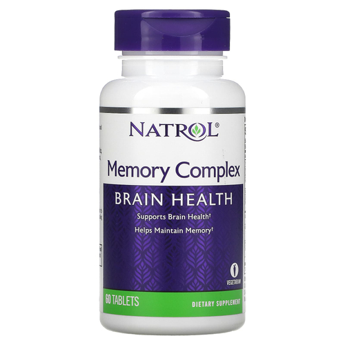 Natrol, Memory Complex, здоровье мозга, 60 таблеток