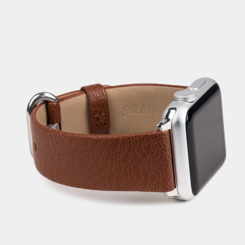 Ремешок для Apple Watch 40/41/42 mm из кожи козы, цвета карамель