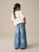 Джинсы широкие для девочки Next B73-561, Синий