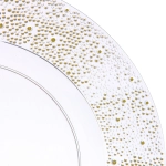 Поднос пластиковый «Кристалл» 33см золотой песок