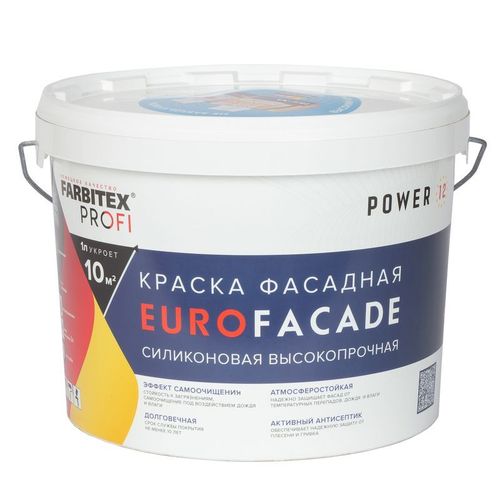 Краска фасадная FARBITEX PROFI EuroFacade база А 8 л