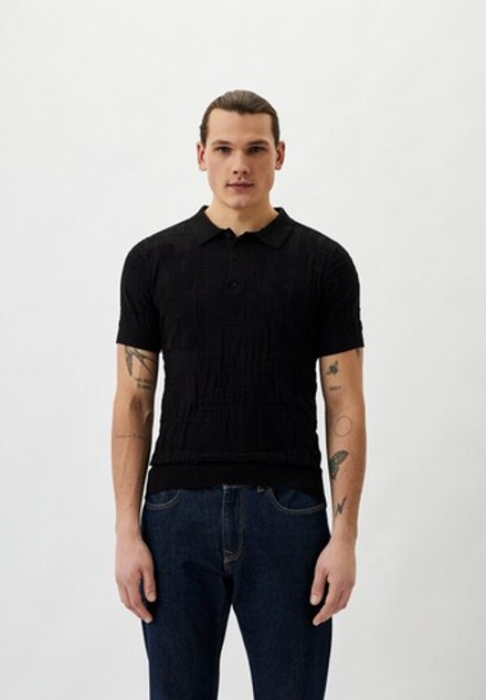 Поло муж. трикотаж KARL LAGERFELD 655081 черный