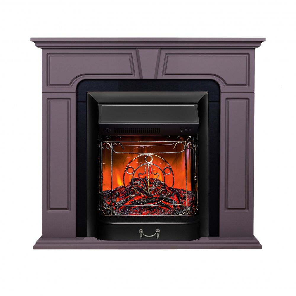 Электрокамин RealFlame Theodor GR грей софт с очагом Majestic Lux Black