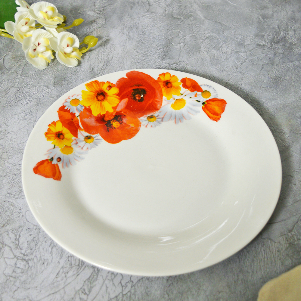 Тарелка мелкая 20,5см Полевой букет (эконом) (84797)
