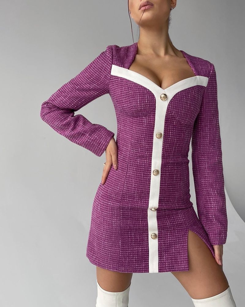 Платье твидовое Венера