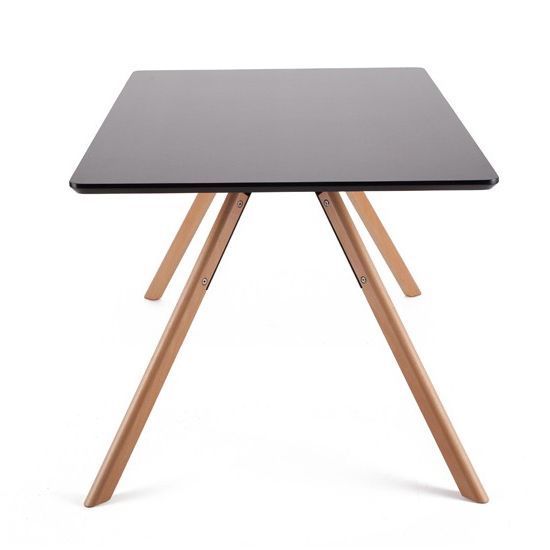 Обеденный стол Arne 160х90 см меламин черный