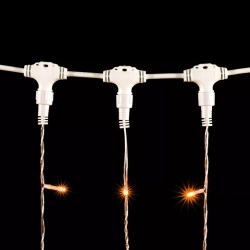 Светодиодный занавес 2*3 м., 600 желтых LED ламп, прозрачный провод ПВХ, LTC (PCL602-10-2Y)