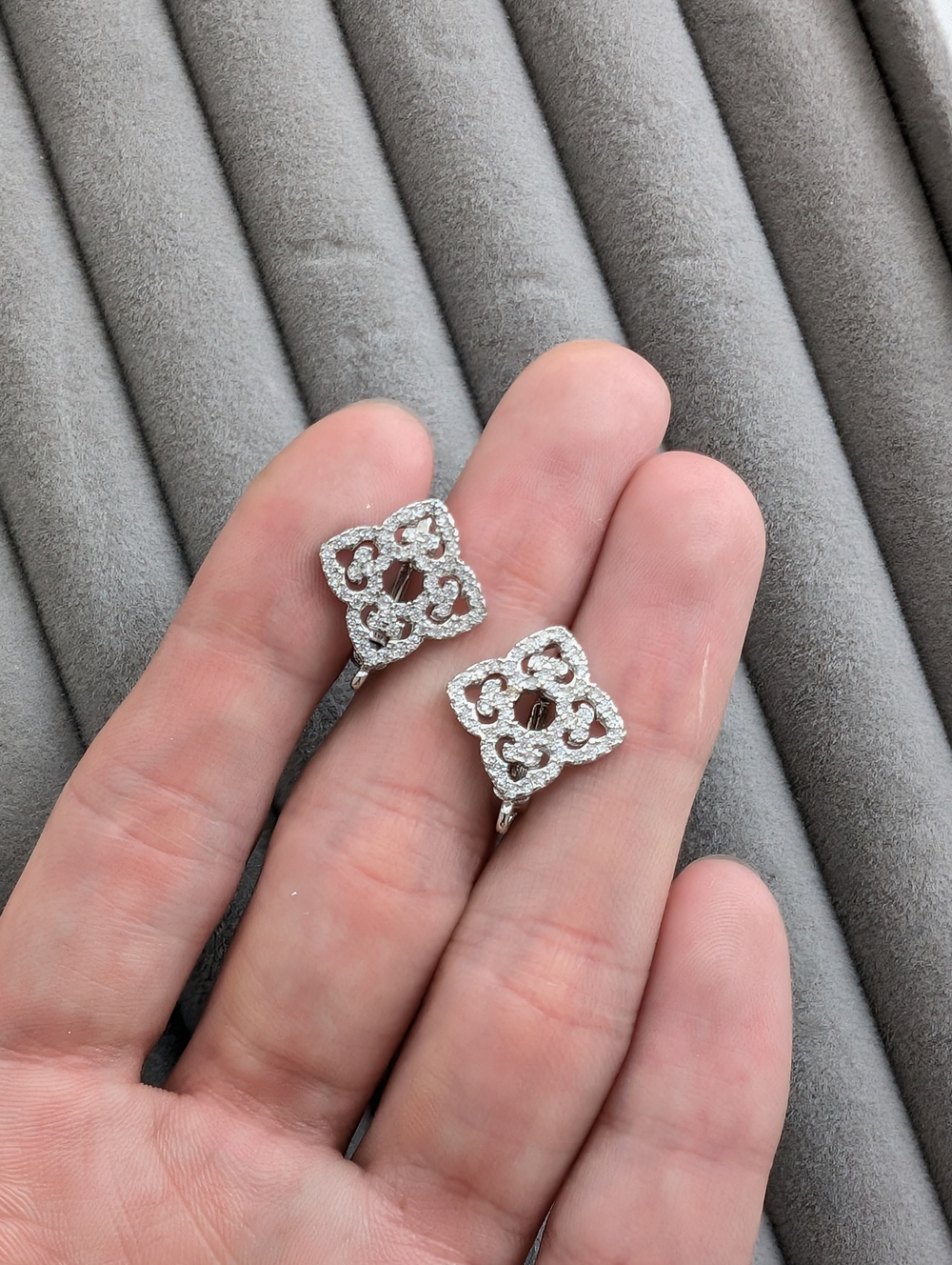 Швензы английский замок с фианитами