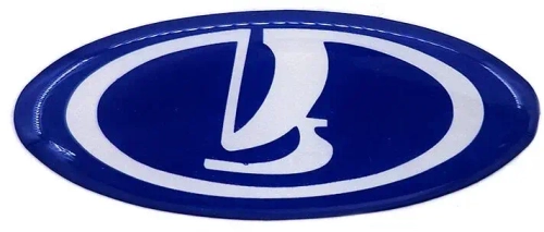 Знак руля ВАЗ 1118 Калина черный, синий