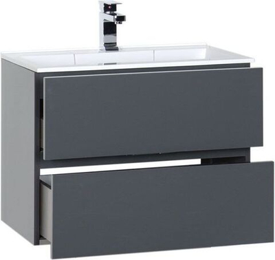 Тумба под раковину Aquanet Алвита 70 серый антрацит