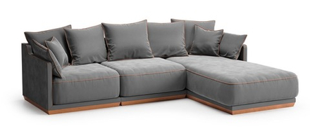 4-х местный нераскладной диван с кушеткой SOHO 803/805/814