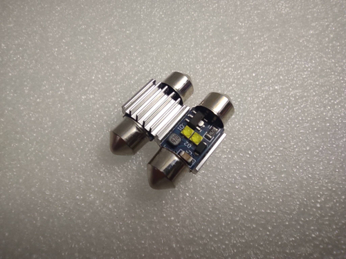 Светодиодная лампа C5W, 2 диода, белый, 31мм (за 1 шт.)