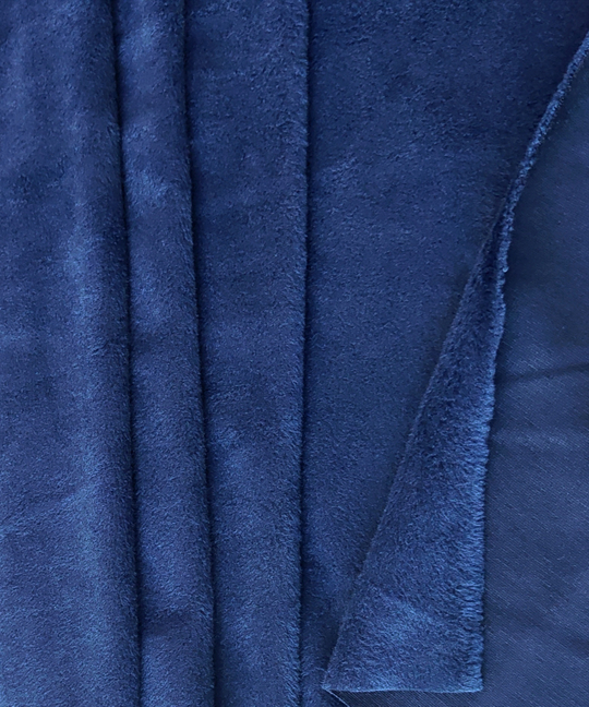 Трикотаж велюр, синий темный NEAVY BENZ