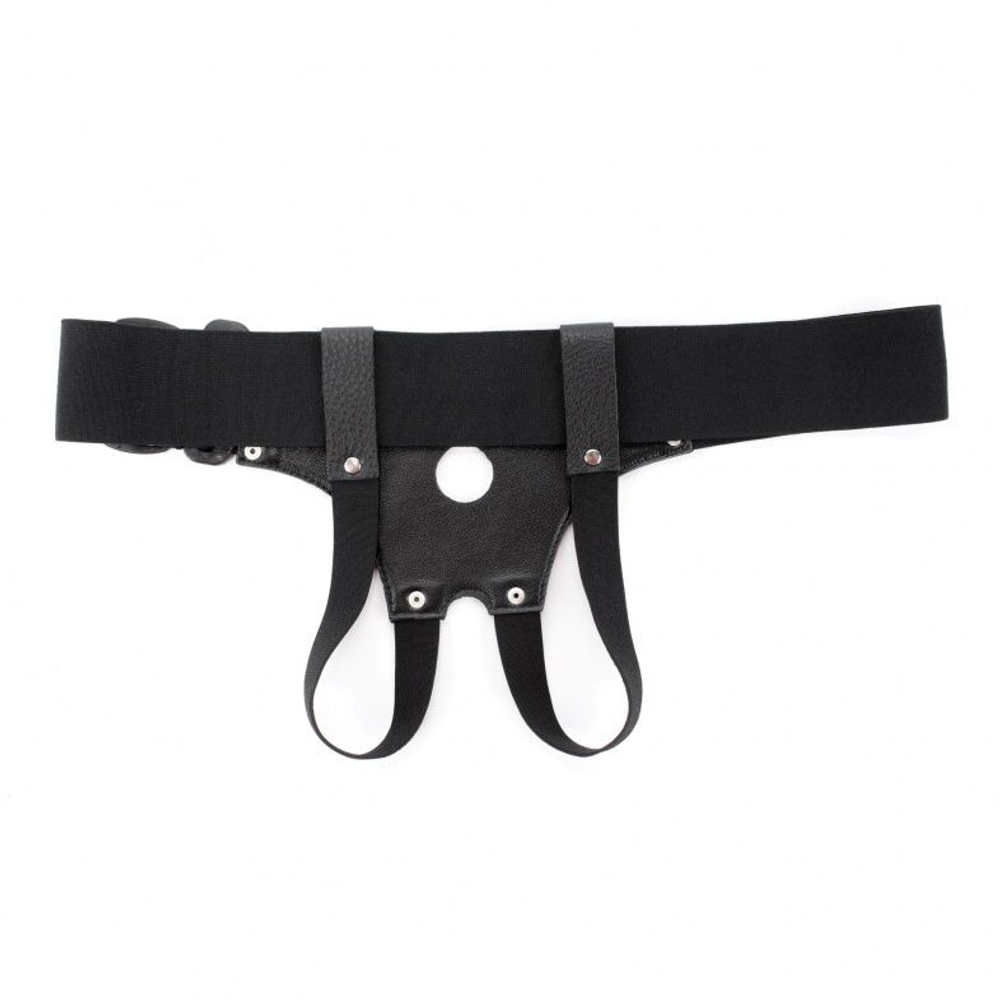 Трусики для страпона с маленьким отверстием (Размер: S-M) (Цвет: черный)