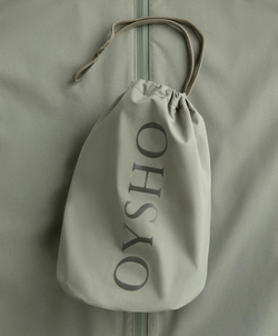 Oysho Ультралегкий компактный плащ, светлый хаки