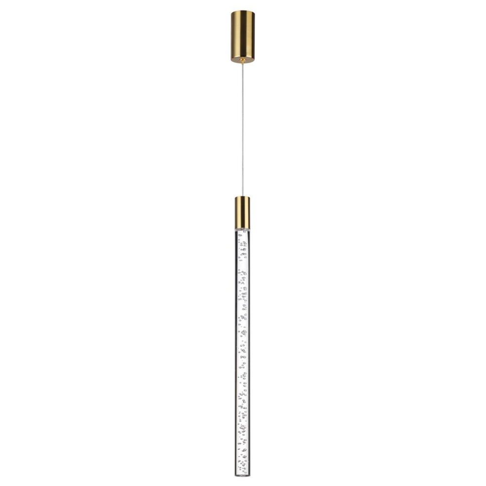 4369/5L HIGHTECH ODL23 267 полированное золото/акрил с пузырьками Подвесной св-к IP20 LED 4W 200Лм 3000K SPARKY