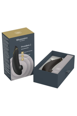 Womanizer Premium 2 - Бесконтактный клиторальный стимулятор, черный