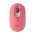 Logitech Мышь беспроводная POP MOUSE WITH EMOJI, оптическая, 4000 dpi, Bluetooth/Радио, розовый/красный.