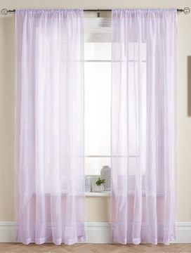 Длинные шторы. Тюль Basica-2 (микро вуаль сиреневый)