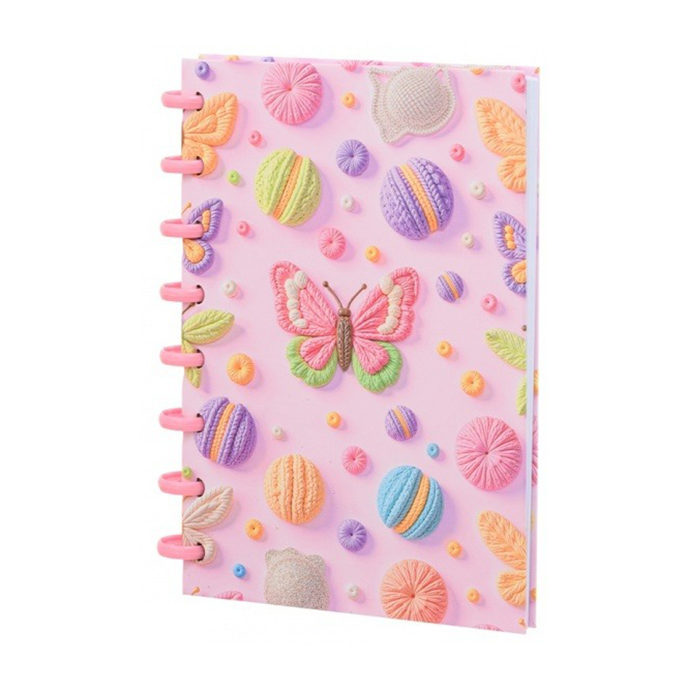 Блокнот детский Basir, формат А5, серия "Вышивка", твёрдый переплет, 21*14.5 см, 80 листов, ассорти