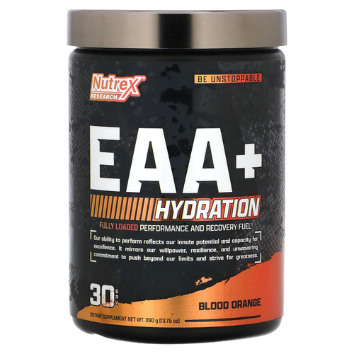 Nutrex Research, EAA+ Hydration, красный апельсин, 390 г (13,76 унции)