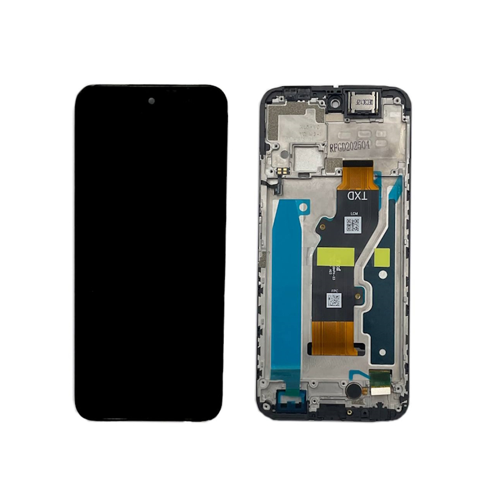 Дисплей для Tecno Spark 30C 4G (KL5n) с рамкой Черный - OR X-Lux