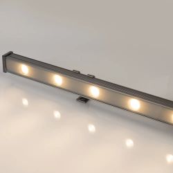 Линейный прожектор AR-LINE-1000-12W Warm3000 (GR, 15x60 deg, 230V) (Arlight, IP65 Металл, 3 года) 041728