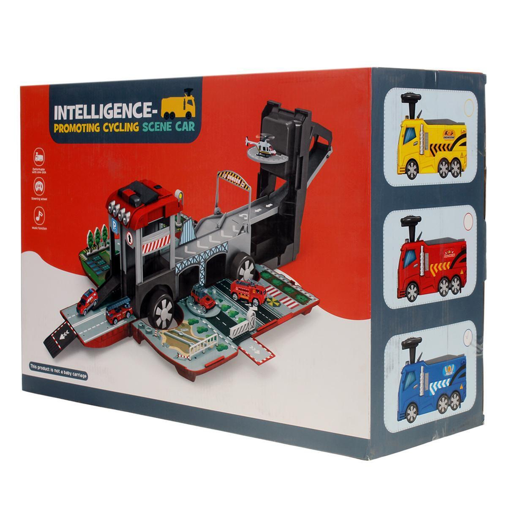 Парковка "Пропускной пункт" (52х19х36) (бат.3*AA не в комплекте ) в коробка