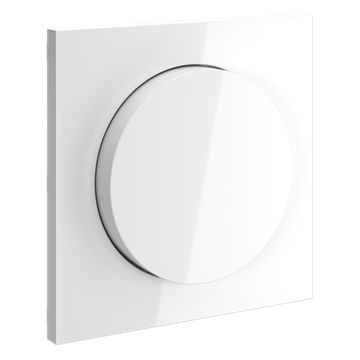 Накладка для светорегулятора поворотно-нажимного, S70 (белый глянцевый)