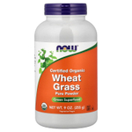NOW Foods, сертифицированные органические ростки пшеницы, чистый порошок, 255 г (9 унций)